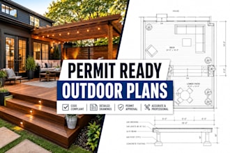 do a professional deck plan and custom patio design