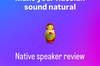 make your russian script sound natural