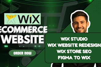 build wix ecommerce, wix studio website design, wix redesign, wix store seo
