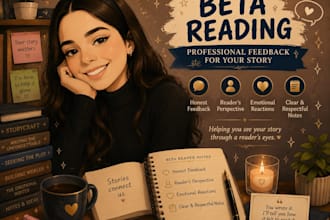 be your beta reader and give honest feedback on your book