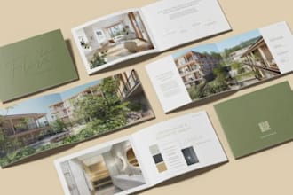 design property developer marketing brochure, land leasing investment booklet