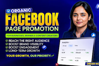 do organic facebook page promotion