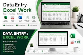 do accurate data entry, copy paste and web research