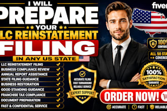 prepare your llc reinstatement filing in any US state