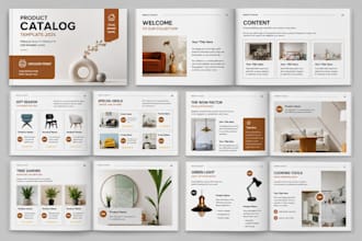 design editable canva product catalog, lookbook and wholesale brochure