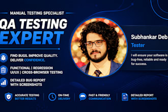 manually test your web application for bugs