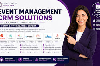 setup event management crm eventbrite rsvpify bonterra cvent vfairs whova wrike