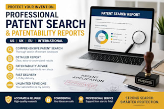 patent search and trademark check your inventions