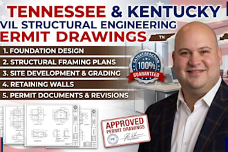 provide tennessee kentucky civil structural engineering permit drawing review