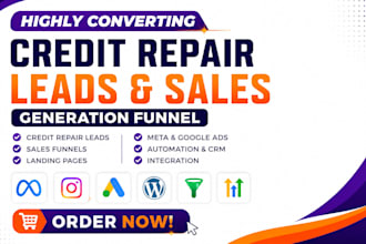 repair credit report using credit repair cloud, dispute negative items, leads