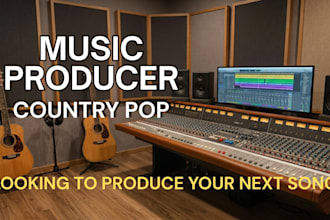 be your country pop music producer with female vocals