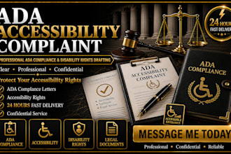 draft an ada accessibility complaint and compliance request letter