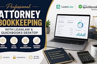 do attorney bookkeeping with leanlaw and quickbooks desktop