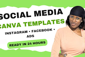 design instagram post social media design facebook ads design canva templates