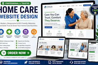 build a home care, dental, medical, and clinic website