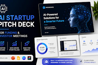 design an ai startup pitch deck for funding and investor meetings
