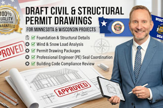 draft civil structural permit drawings for minnesota and wisconsin projects