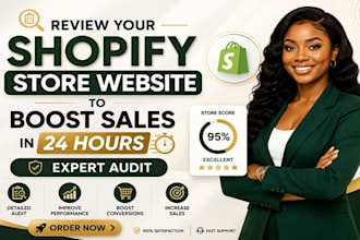review your shopify store website to boost sales in 24 hours expert audit