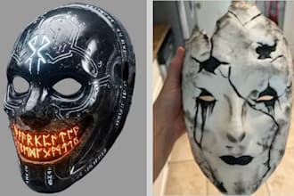 3d print and paint custom wearable cosplay helmets masks and armor