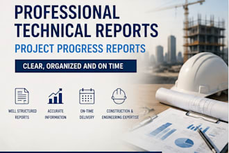 prepare professional technical and project progress reports