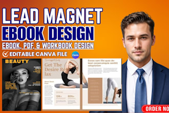 design professional lead magnets, ebooks, PDF guides, and digital products