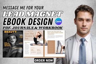 design professional lead magnets, ebooks, PDF guides, and digital products