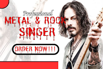 be male rock singer cover song parody song recreate song pop edm dnb male vocals