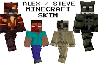 design custom minecraft halloween skins spooky outfits alex and steve HD skins