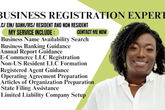 register US llc in maryland, california, texas, florida and get ein number, bank