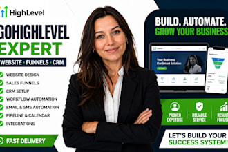 setup gohighlevel website with sales funnel CRM workflow automation