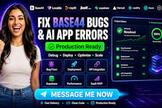 fix base44 bugs base44 app lovable replit debugging base44 expert supabase bolt