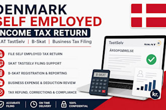 file denmark self employed income tax return skat tastselv b skat business tax f