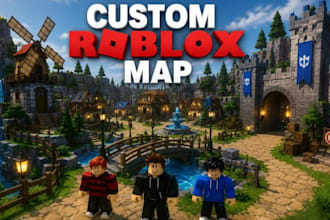 create a custom roblox map for your game