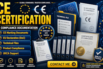 prepare ce certification declaration of conformity and eu compliance documents
