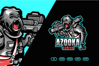 design a professional gorilla mascot logo