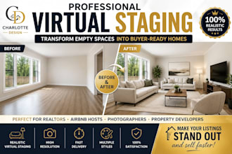create realistic virtual staging for real estate photos