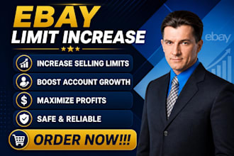 increase your ebay selling limit up to maximum, contact instantly