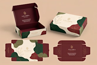 design packaging box design mailer box, shipping box, rigid box 3d mockup