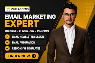 design wix squarespace automated campaigns email newsletters  mailchimp klaviyo