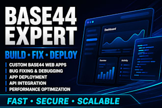 base44 expert base44 bug fixing base44 app deployment base44 app web app base44