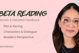 beta read your novel and provide detailed feedback