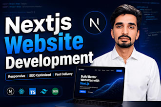 develop fast responsive nextjs website with SEO