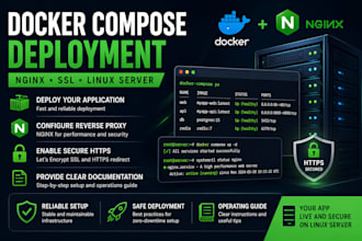 deploy your application with docker compose and nginx