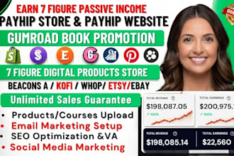 setup payhip store payhip website gumroad digital store gumroad promotion
