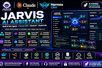 jarvis assistant multi ai sub agents dashboard hermes crm claude ai cluade code