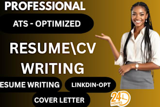 write an ats resume and CV