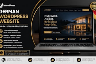 create german wordpress website,luxury wordpress website,subscription website