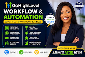 setup gohighlevel workflow, ghl automation, CRM and sales pipeline