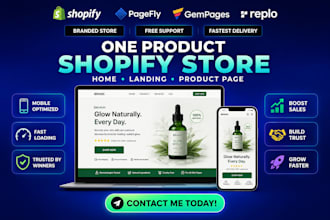build one product shopify store shopify product page by pagefly replo gempages