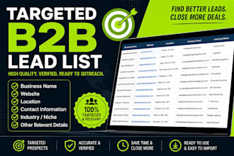 build a targeted b2b list for your outreach